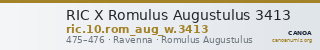 RIC X Romulus Augustulus 3413 — CANOA