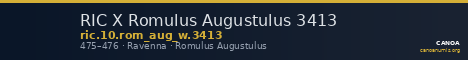 RIC X Romulus Augustulus 3413 — CANOA