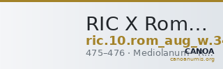 RIC X Romulus Augustulus 3414 — CANOA