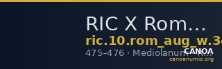 RIC X Romulus Augustulus 3414 — CANOA