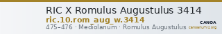 RIC X Romulus Augustulus 3414 — CANOA