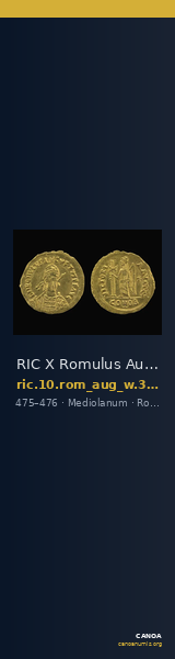 RIC X Romulus Augustulus 3415 — CANOA
