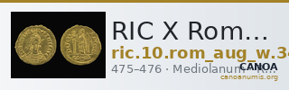 RIC X Romulus Augustulus 3415 — CANOA