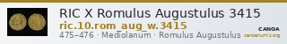 RIC X Romulus Augustulus 3415 — CANOA