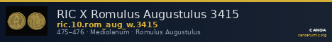 RIC X Romulus Augustulus 3415 — CANOA