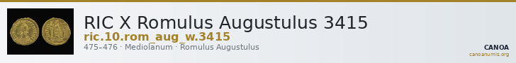 RIC X Romulus Augustulus 3415 — CANOA