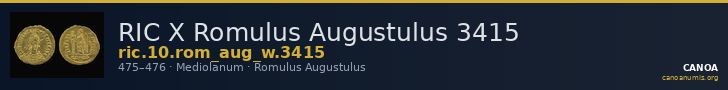 RIC X Romulus Augustulus 3415 — CANOA