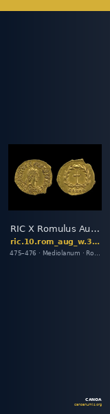 RIC X Romulus Augustulus 3419 — CANOA