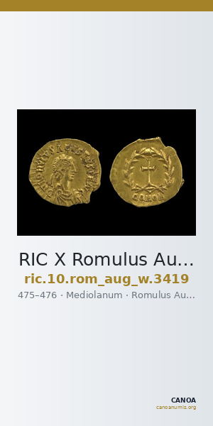 RIC X Romulus Augustulus 3419 — CANOA