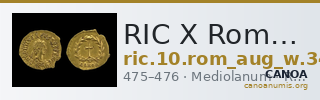 RIC X Romulus Augustulus 3419 — CANOA