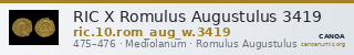 RIC X Romulus Augustulus 3419 — CANOA