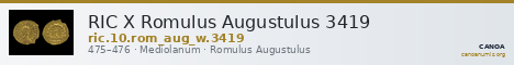 RIC X Romulus Augustulus 3419 — CANOA