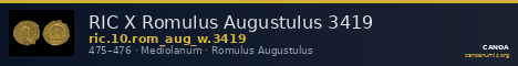 RIC X Romulus Augustulus 3419 — CANOA