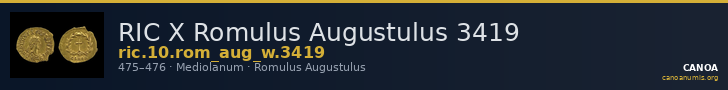RIC X Romulus Augustulus 3419 — CANOA