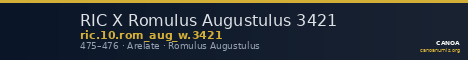 RIC X Romulus Augustulus 3421 — CANOA