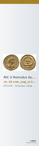 RIC X Romulus Augustulus 3422 — CANOA