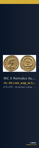 RIC X Romulus Augustulus 3422 — CANOA