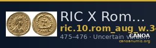 RIC X Romulus Augustulus 3422 — CANOA