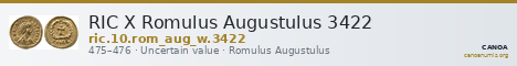 RIC X Romulus Augustulus 3422 — CANOA