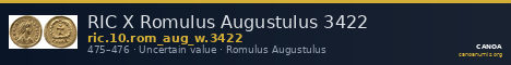 RIC X Romulus Augustulus 3422 — CANOA
