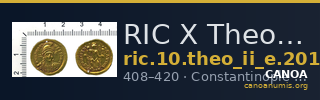RIC X Theodosius II (East) 201 — CANOA