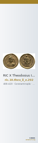 RIC X Theodosius II (East) 202 — CANOA
