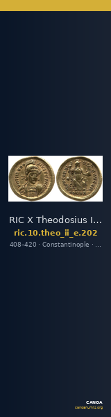 RIC X Theodosius II (East) 202 — CANOA