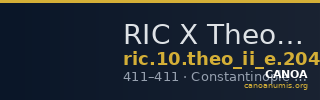 RIC X Theodosius II (East) 204 — CANOA