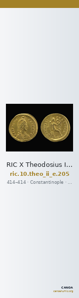 RIC X Theodosius II (East) 205 — CANOA