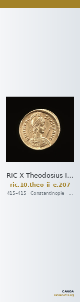 RIC X Theodosius II (East) 207 — CANOA