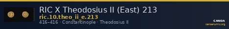RIC X Theodosius II (East) 213 — CANOA
