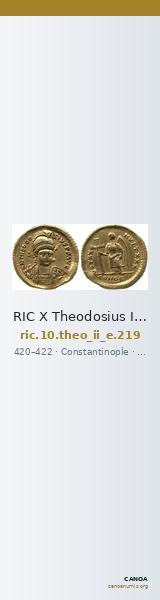 RIC X Theodosius II (East) 219 — CANOA