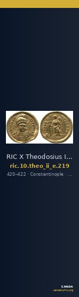 RIC X Theodosius II (East) 219 — CANOA
