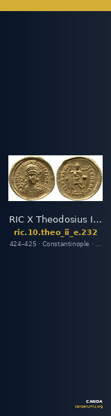 RIC X Theodosius II (East) 232 — CANOA