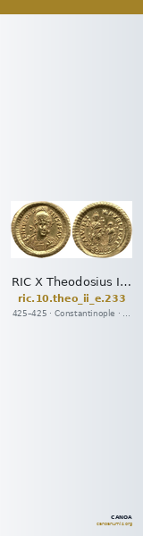RIC X Theodosius II (East) 233 — CANOA
