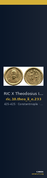 RIC X Theodosius II (East) 233 — CANOA