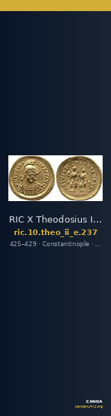 RIC X Theodosius II (East) 237 — CANOA