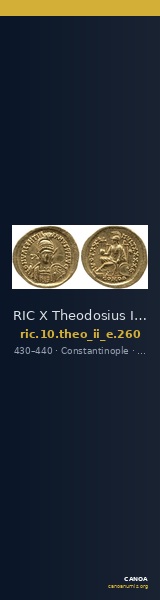 RIC X Theodosius II (East) 260 — CANOA
