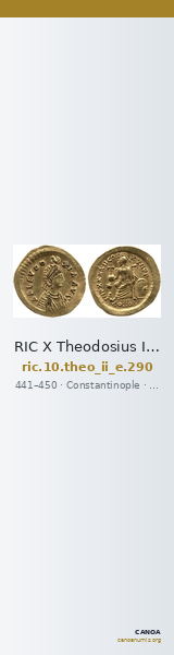 RIC X Theodosius II (East) 290 — CANOA