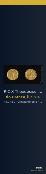 RIC X Theodosius II (East) 310 — CANOA