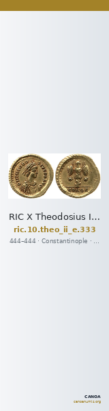 RIC X Theodosius II (East) 333 — CANOA
