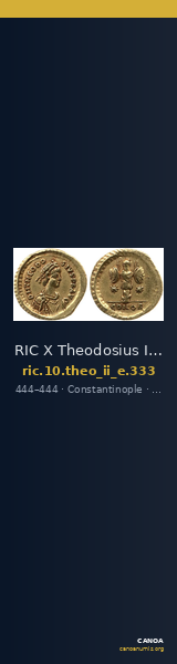 RIC X Theodosius II (East) 333 — CANOA