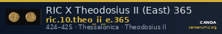 RIC X Theodosius II (East) 365 — CANOA