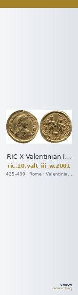 RIC X Valentinian III 2001 — CANOA