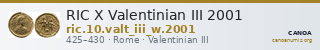 RIC X Valentinian III 2001 — CANOA