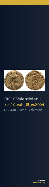 RIC X Valentinian III 2004 — CANOA