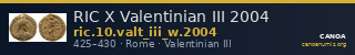 RIC X Valentinian III 2004 — CANOA