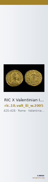 RIC X Valentinian III 2005 — CANOA