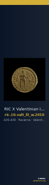 RIC X Valentinian III 2010 — CANOA