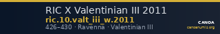 RIC X Valentinian III 2011 — CANOA